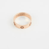 Cartier Love Ring Pink Gold Size 60